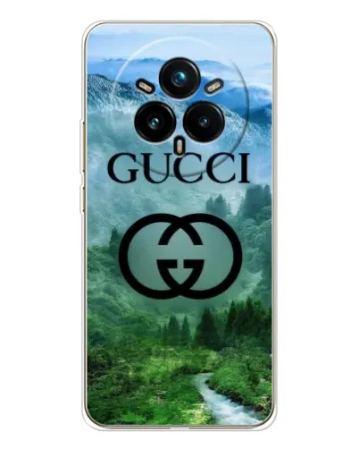 Чехол для Realme 14 Pro 5G с картинкой «Gucci — горный пейзаж»