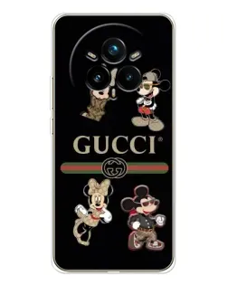 Чехол для Realme 14 Pro 5G с картинкой «Gucci — герои Disney и монограмма»
