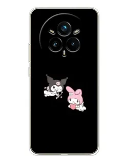 Чехол для Realme 14 Pro 5G с картинкой «My Melody и Kuromi» Чехол для Realme 14 Pro 5G с картинкой «My Melody и Kuromi»