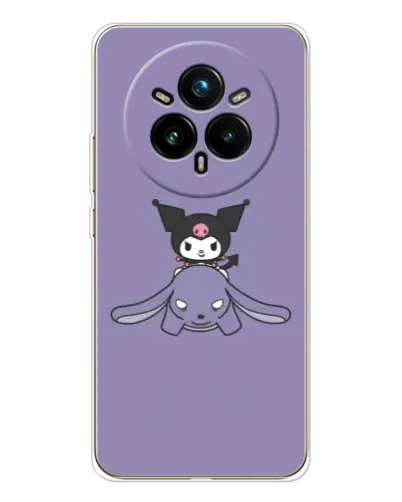 Чехол для Realme 14 Pro 5G с картинкой «Kuromi на лиловом фоне» Чехол для Realme 14 Pro 5G с картинкой «Kuromi на лиловом фоне»