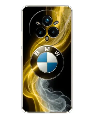 Чехол для Realme 14 Pro 5G с картинкой «Золотистый дым BMW» Чехол для Realme 14 Pro 5G с картинкой «Золотистый дым BMW»