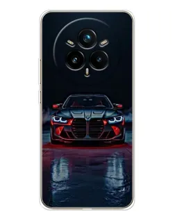 Чехол для Realme 14 Pro 5G с картинкой «BMW на мокрой дороге»