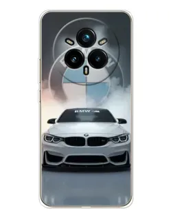 Чехол для Realme 14 Pro 5G с картинкой «BMW в белом дыму»
