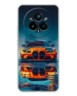 Чехол для Realme 14 Pro 5G с картинкой «BMW — золотая эмблема»