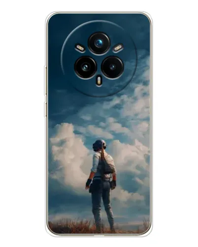 Чехол для Realme 14 Pro 5G с картинкой «Герой PUBG на скале» Чехол для Realme 14 Pro 5G с картинкой «Герой PUBG на скале»
