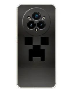 Чехол для Realme 14 Pro 5G с картинкой «Черный крипер градиент»