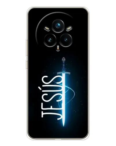 Чехол для Realme 14 Pro 5G с картинкой «Меч Духа Jesus»