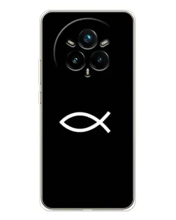 Чехол для Realme 14 Pro 5G с картинкой «Символ рыбы Jesus»