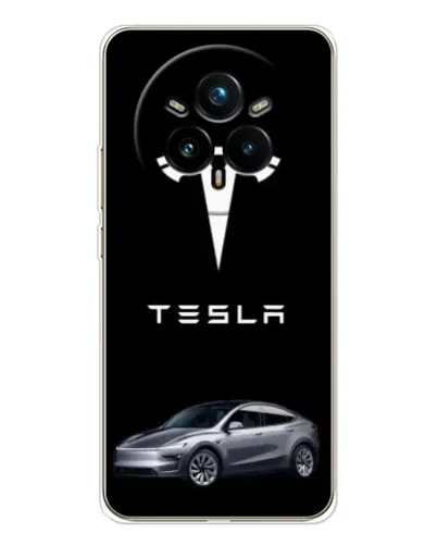 Чехол для Realme 14 Pro 5G с картинкой «Tesla Model Y»