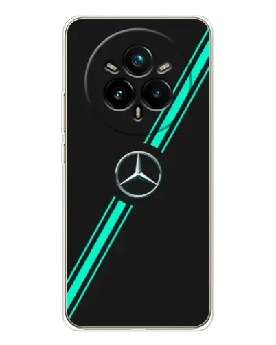 Чехол для Realme 14 Pro 5G с картинкой «Спортивные линии Mercedes» Чехол для Realme 14 Pro 5G с картинкой «Спортивные линии Mercedes»