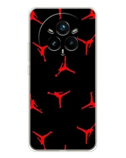 Чехол для Realme 14 Pro Plus с картинкой «Jordan Red Pattern»