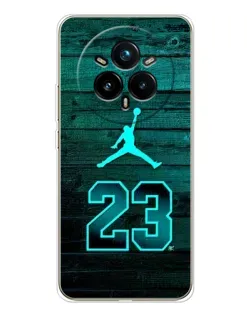 Чехол для Realme 14 Pro Plus с картинкой «Jordan Cyan 23»