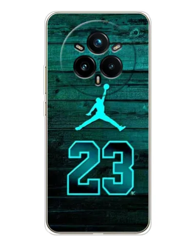 Чехол для Realme 14 Pro Plus с картинкой «Jordan Cyan 23»
