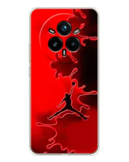 Чехол для Realme 14 Pro Plus с картинкой «Jordan Red Smoke»