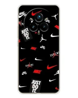 Чехол для Realme 14 Pro Plus с картинкой «Nike Mix Pattern»