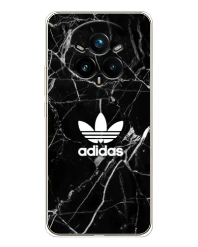 Чехол для Realme 14 Pro Plus с картинкой «Белый мрамор Adidas»