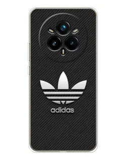 Чехол для Realme 14 Pro Plus с картинкой «Adidas Карбоновая текстура»