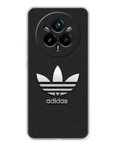 Чехол для Realme 14 Pro Plus с картинкой «Adidas Карбоновая текстура»