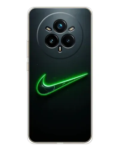 Чехол для Realme 14 Pro Plus с картинкой «Неоновый контур Nike» Чехол для Realme 14 Pro Plus с картинкой «Неоновый контур Nike»