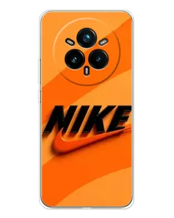Чехол для Realme 14 Pro Plus с картинкой «Оранжевый драйв Nike»
