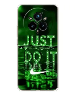 Чехол для Realme 14 Pro Plus с картинкой «Зеленый неоновый Nike»