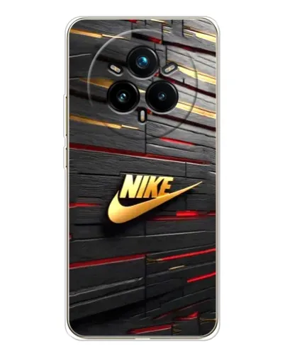 Чехол для Realme 14 Pro Plus с картинкой «Золотой Nike на металле» Чехол для Realme 14 Pro Plus с картинкой «Золотой Nike на металле»