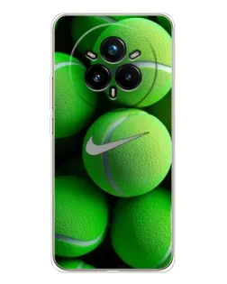 Чехол для Realme 14 Pro Plus с картинкой «Теннисные мячи Найк»