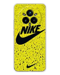 Чехол для Realme 14 Pro Plus с картинкой «Желтый текстурный Nike»