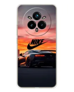 Чехол для Realme 14 Pro Plus с картинкой «Nike и суперкар»
