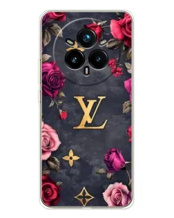 Чехол для Realme 14 Pro Plus с картинкой «Цветочный Louis Vuitton»