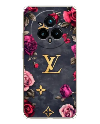 Чехол для Realme 14 Pro Plus с картинкой «Цветочный Louis Vuitton» Чехол для Realme 14 Pro Plus с картинкой «Цветочный Louis Vuitton»