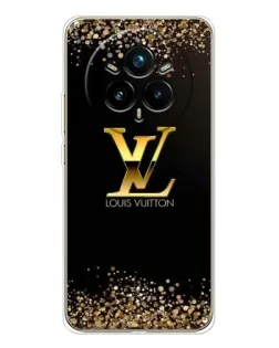 Чехол для Realme 14 Pro Plus с картинкой «LV — золотые искры»