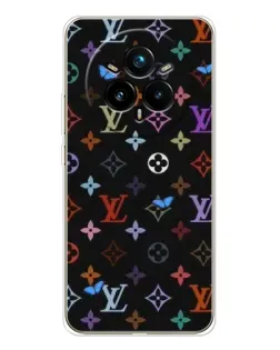 Чехол для Realme 14 Pro Plus с картинкой «Цветная монограмма LV»