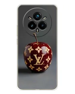 Чехол для Realme 14 Pro Plus с картинкой «Красное яблоко LV»