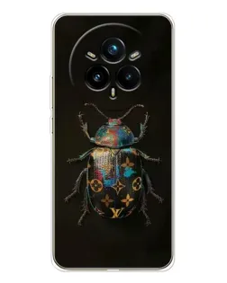 Чехол для Realme 14 Pro Plus с картинкой «LV — мраморный принт»