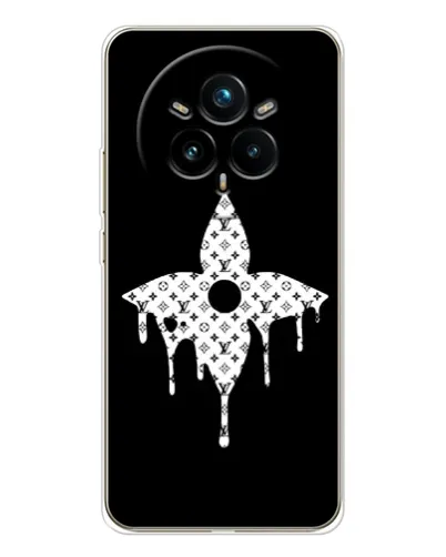 Чехол для Realme 14 Pro Plus с картинкой «Цветочная монограмма» Чехол для Realme 14 Pro Plus с картинкой «Цветочная монограмма»