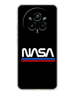 Чехол для Realme 14 Pro Plus с картинкой «NASA — классика Red Blue»