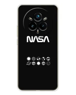 Чехол для Realme 14 Pro Plus с картинкой «NASA — технический принт»