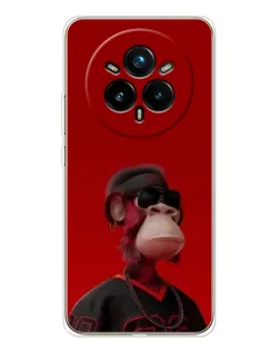 Чохол для Realme 14 Pro Plus з картинкою «Bored Ape в червоному»