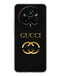 Чохол для Realme 14 Pro Plus з картинкою «Золотий логотип Gucci»