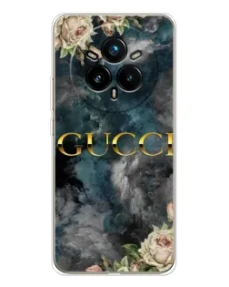 Чохол для Realme 14 Pro Plus з картинкою «Абстрактні квіти Gucci»
