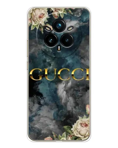Чохол для Realme 14 Pro Plus з картинкою «Абстрактні квіти Gucci»