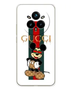 Чохол для Realme 14 Pro Plus з картинкою «Міккі Маус Gucci — смуги»