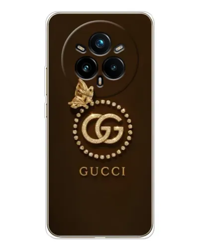 Чохол для Realme 14 Pro Plus з картинкою «Gucci — золотий метелик»