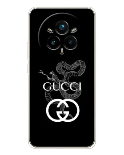 Чохол для Realme 14 Pro Plus з картинкою «Gucci — срібна змія»