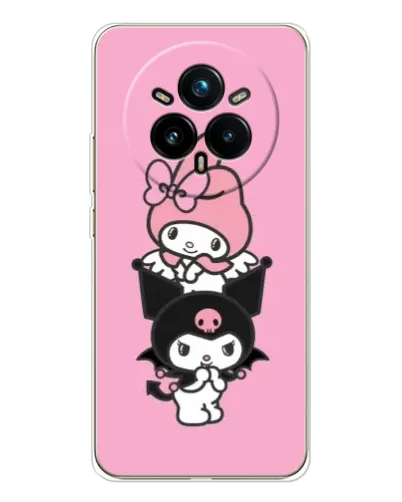 Чохол для Realme 14 Pro Plus з картинкою «My Melody та Kuromi» Чохол для Realme 14 Pro Plus з картинкою «My Melody та Kuromi»