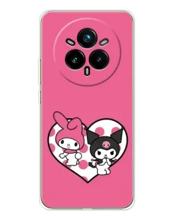 Чохол для Realme 14 Pro Plus з картинкою «Kuromi та My Melody»