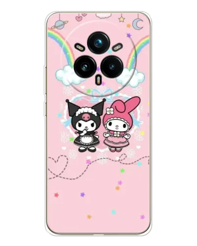 Чохол для Realme 14 Pro Plus з картинкою «My Melody та Kuromi» Чохол для Realme 14 Pro Plus з картинкою «My Melody та Kuromi»