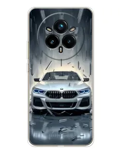 Чехол для Realme 14 Pro Plus с картинкой «BMW в свете фар»
