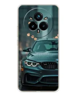 Чехол для Realme 14 Pro Plus с картинкой «BMW в огнях города»